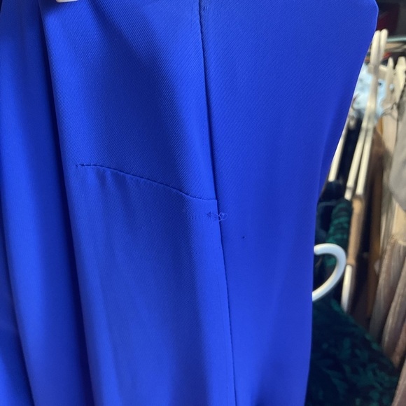 Amanda Uprichard Blue Purple Ruffle Romper Size Medium - Picture 11 of 11